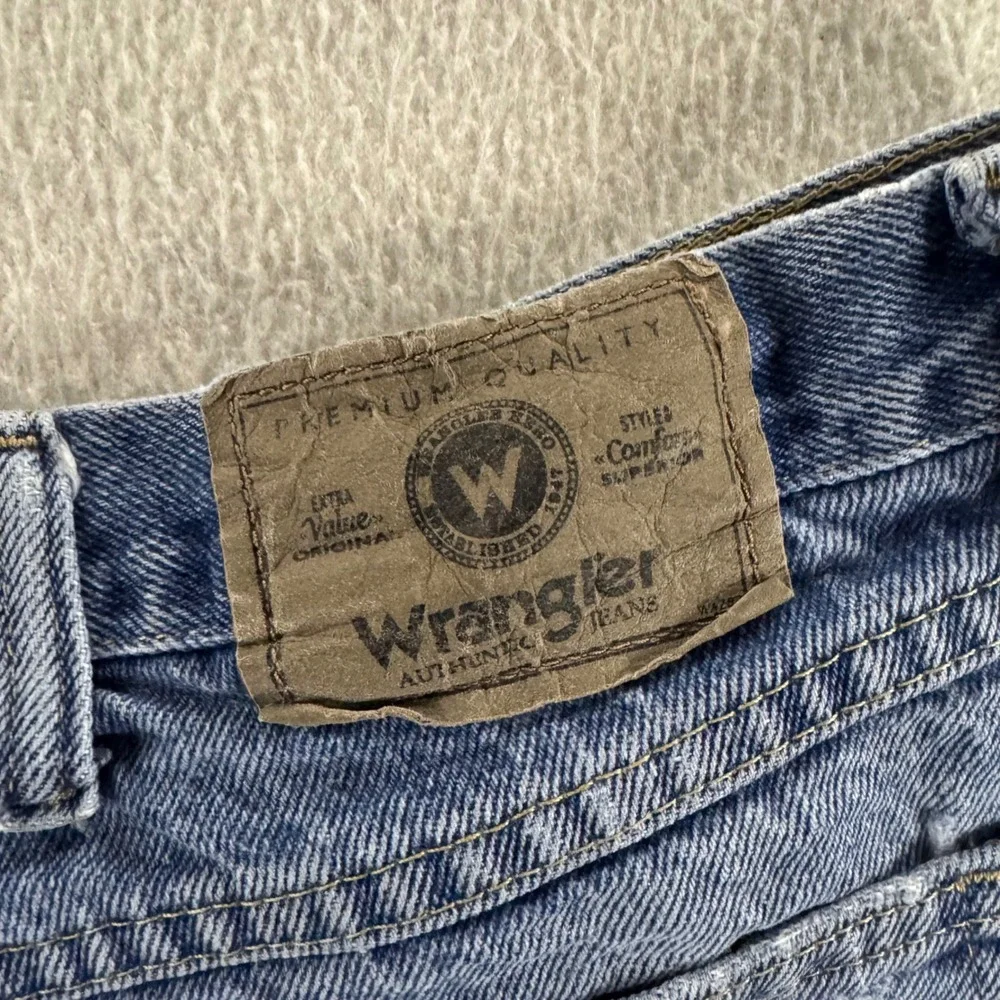 Wrangler Jeans Mens 36x32 Blue  Relaxed Fit Straight Leg‎ Denim Workwear Rugged